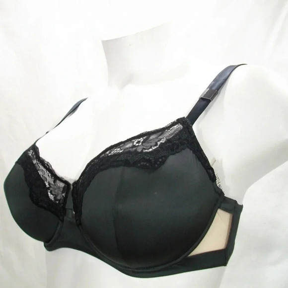 38DD Unveiled 110059‎ Entre-Doux Unlined UW Bra Black NWT - Picture 3 of 8
